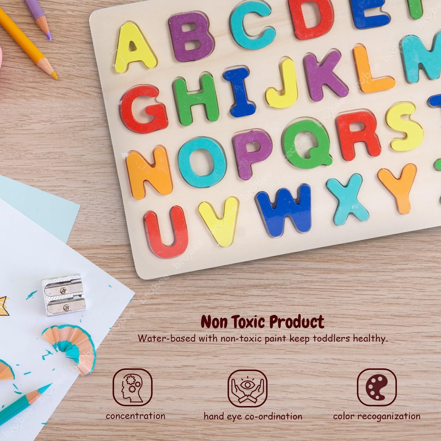 Alphabetical Wooden Puzzle Game for Toys
