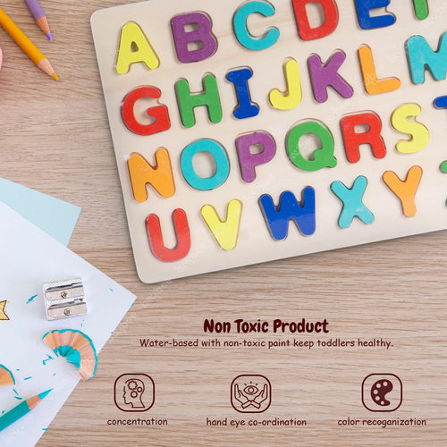 Alphabetical Wooden Puzzle Game for Toys BAYBEE