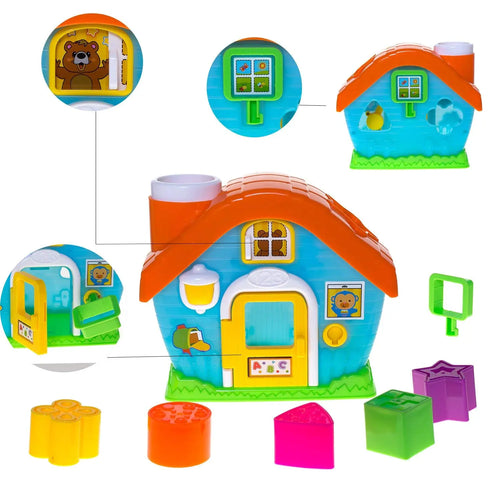 Baybee Infunbebe Shape Sorting House Toy - Baby Playhouse for Kids BAYBEE