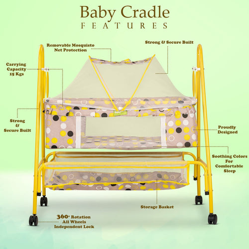 BAYBEE Arise Baby Swing Cradle for Baby with Mosquito Net, Palna Jhula for Baby BAYBEE