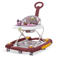 Baybee Myst 3 in 1 Baby Walker with Rocker, Kids Walker with Push handle, 3 Adjustable Height, Mat, Rocking & Musical Toys