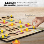 Baybee Wooden English Alphabets Puzzle Games for Kids Toys BAYBEE