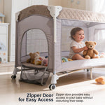 Baybee 3 IN 1 Baby Bedside Crib with Playpen for Babies Baybee India