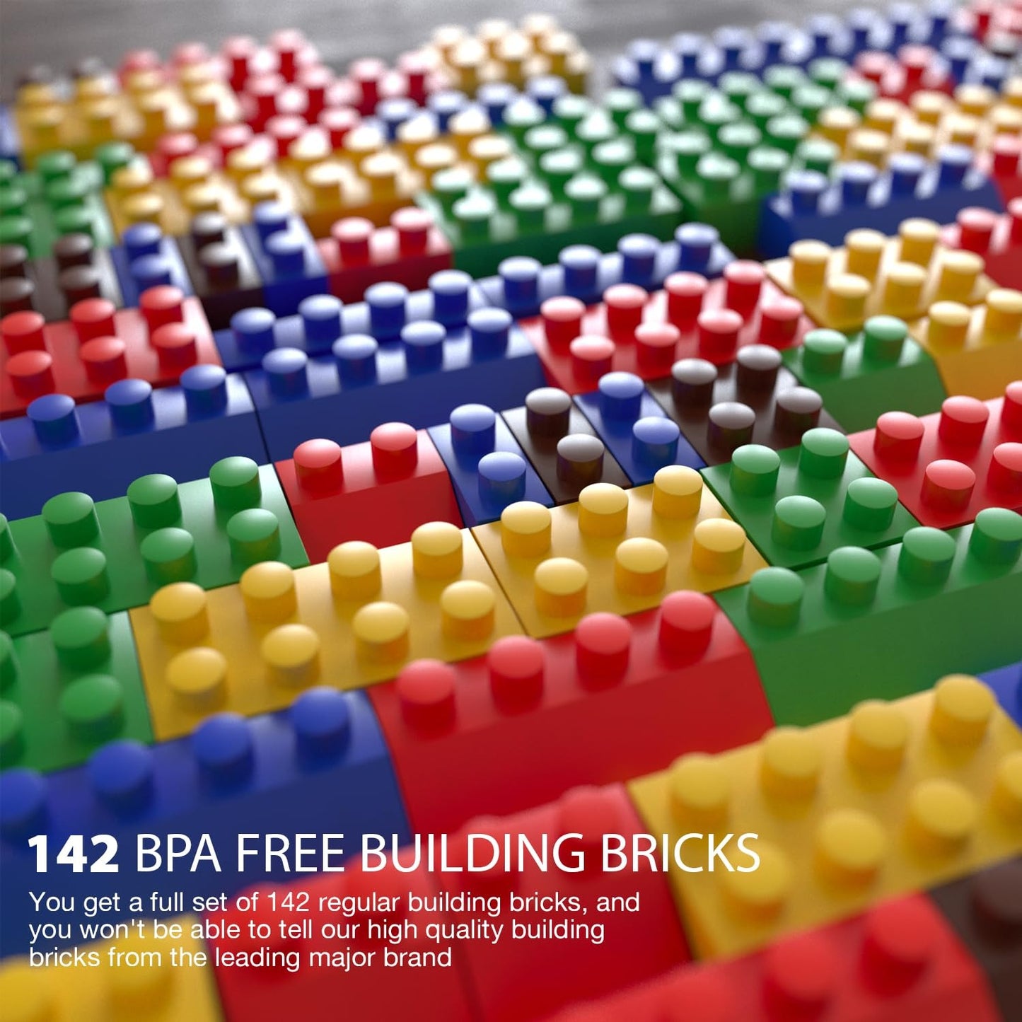 BAYBEE 142 Pcs Bricks Building Blocks for Kids, Educational Activity Toys for Kids