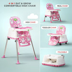 Baybee 4 in 1 Convertible High Chair for Kids Foldable Baby Feeding Chair Baybee India