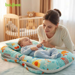Baybee SafeDreams Series Baby Bedding Set for New Born Baby Mosquito Net & Neck Pillow, Sleeping Nest BAYBEE