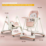 Baybee Nivio Convertible 3-in-1 Baby High Chair for Kids Baybee India