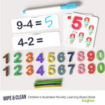 Baybee Wooden Learning Toys, Counting Sticks and Math Toys, Wipe and Clean Cards BAYBEE