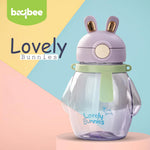 Baybee Drinking Water Bottle for School Kids with Adjustable Strap & Carry Handle (600ml) BAYBEE