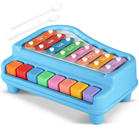 Baybee 2 in 1 Baby Piano Xylophone Musical Toys for Kids with 8 Keys BAYBEE