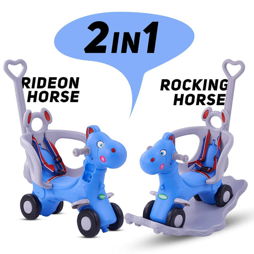 Baybee 3 in 1 Baby Horse Rider Ride on Toy Car for Kids BAYBEE