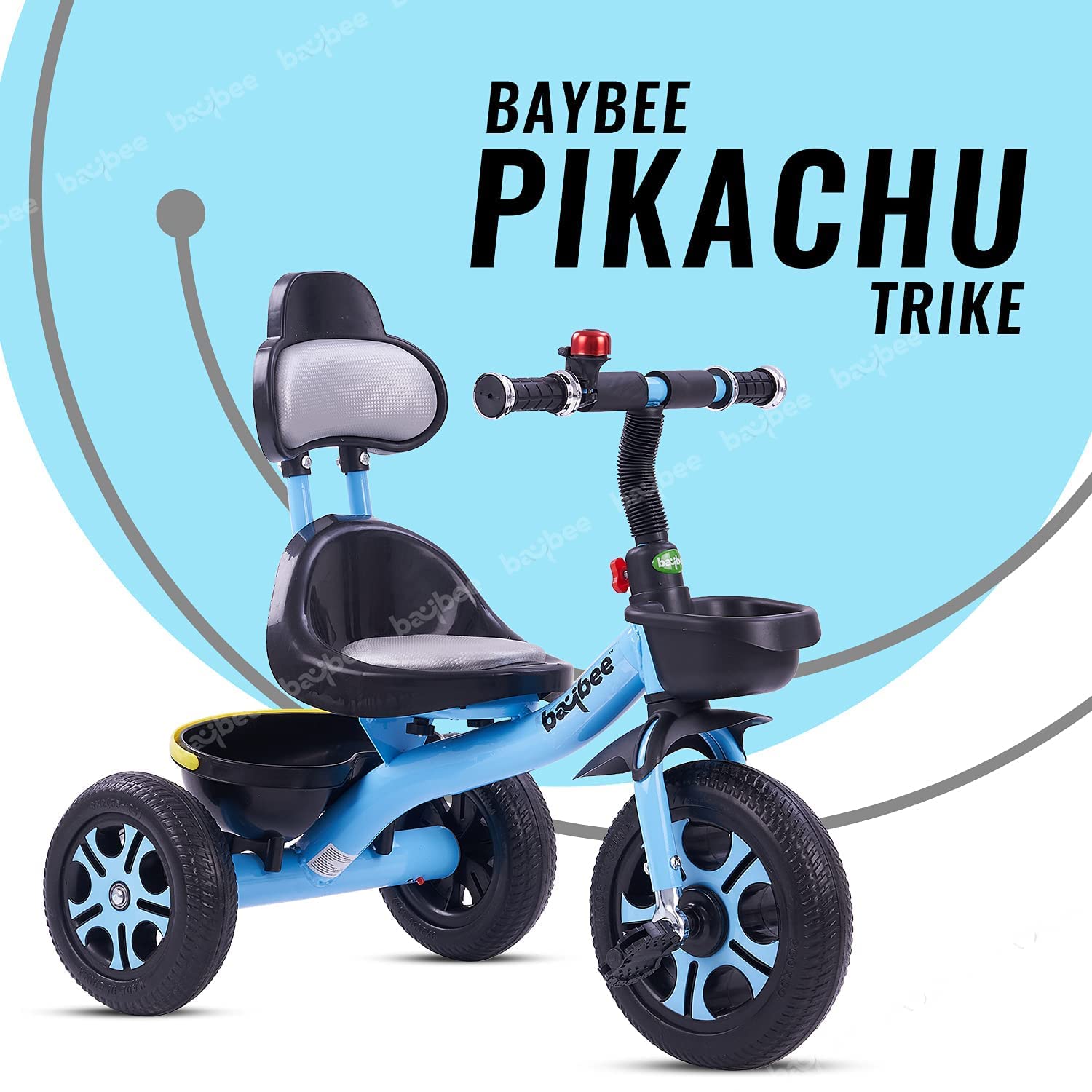 Baybee Pikachu Baby Tricycle for Kids with Eva Wheels High