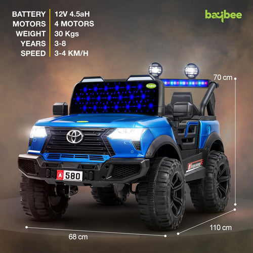 Baybee Ceyato Battery Operated Jeep for Kids with Light & Music Kids to Drive 3 to 8 Years Boy Girl Baybee India