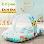 Baybee SafeDreams Series Baby Bedding Set for New Born Baby Mosquito Net & Neck Pillow, Sleeping Nest BAYBEE