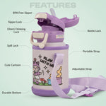 Baybee 2 in 1 Hydro Sipper Bottle for Kids Non-Toxic Water Bottle 500 ml BAYBEE