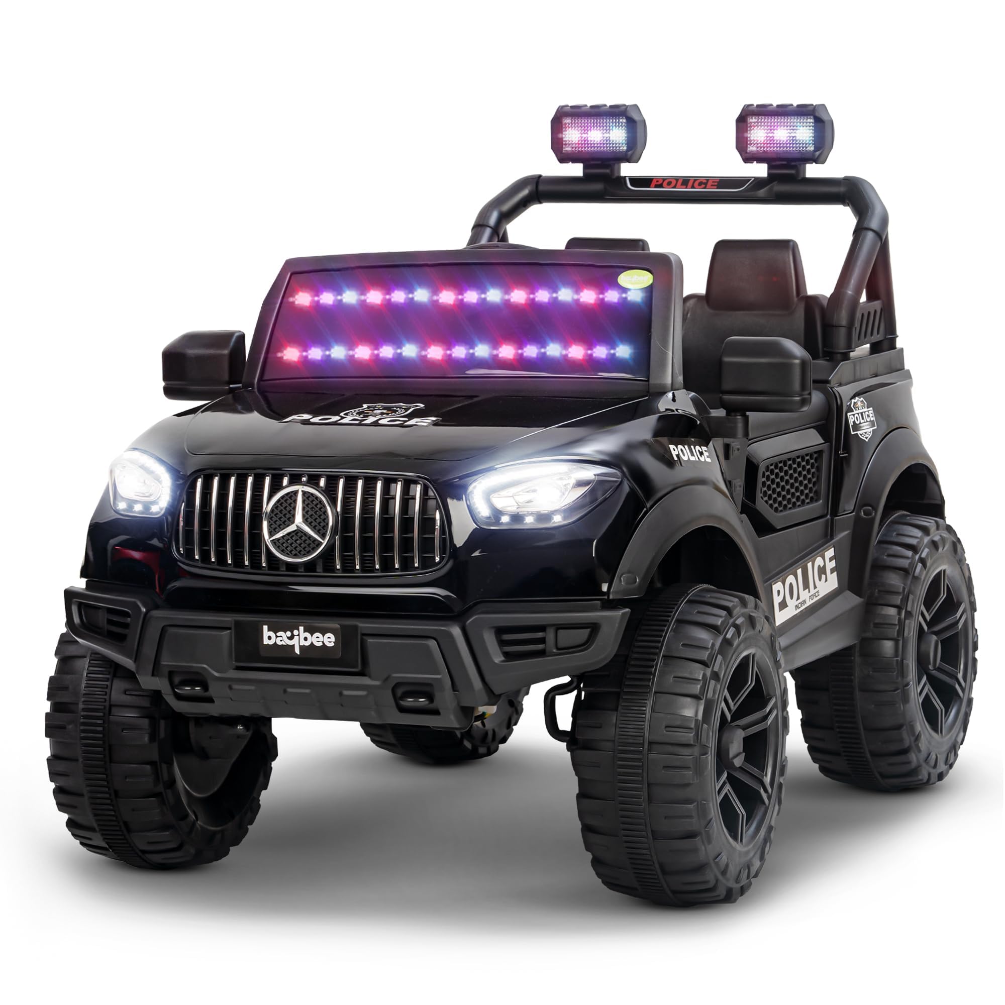 Baybee Rumble Battery Operated Jeep for Kids, Ride on Toy Kids Car with Windshield Light & Music