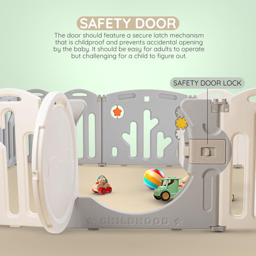 Baybee Lion Kids Playpen for Babies Foldable Baby Play Area Indoor Setup (20 Panels) BAYBEE