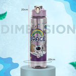 Baybee Galaxy Baby Sipper Water Bottle with Soft Silicone Straw and Strap (800ml) BAYBEE