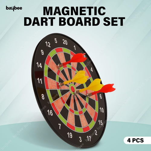 BAYBEE Magnetic Dartboard for Kids & Adults with 4 Non Pointed Darts, Indoor Outdoor Magnetic Score Dart Board Games for Kids BAYBEE