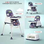 Baybee 4 in 1 Convertible High Chair for Kids Foldable Baby Feeding Chair Baybee India