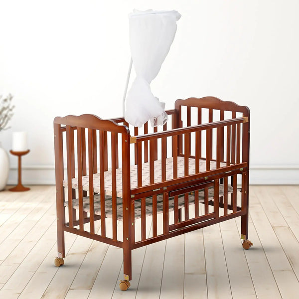Baybee Hormony Nest Convertible Wooden Cradle for New Born Baby