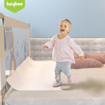 BAYBEE Baby Bed Rail Guard for Baby Toddlers Safety, Portable Kids Bed Rail Safeguard Fence with 28 Adjustable Height - 180 x 80 cm