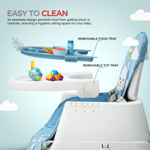 Baybee 4 in 1 Convertible High Chair for Kids Foldable Baby Feeding Chair with Safety Harness Baybee India