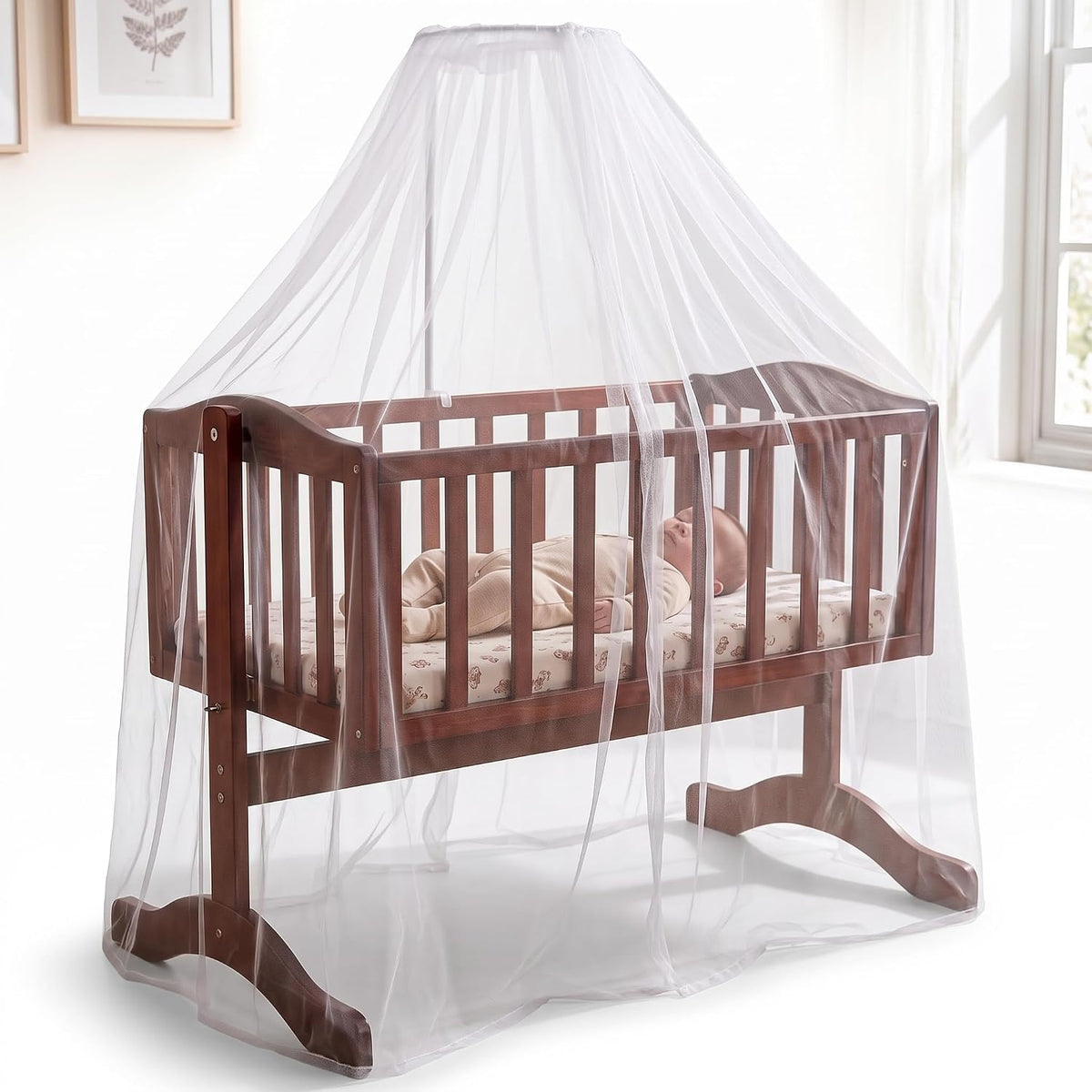 Baybee Bumble Wooden Cradle for New Born Baby