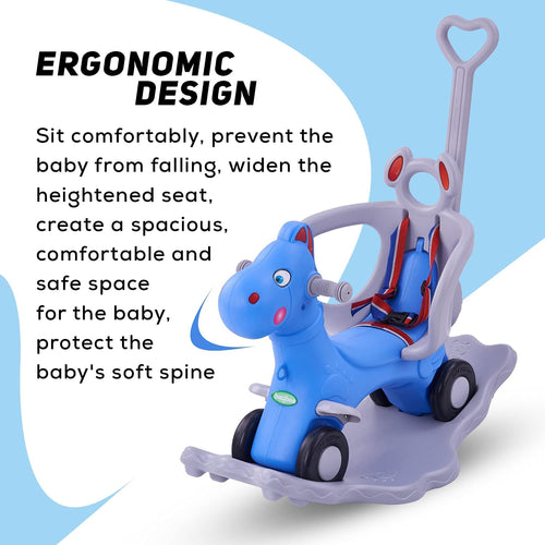 Baybee 3 in 1 Baby Horse Rider Ride on Toy Car for Kids BAYBEE