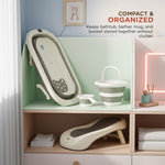 Baybee Aquabee Baby Bath Tub Set for Kids Portable Bathing Tub with Temperature Sensing - Baybee India