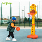 Baybee 4 in 1 Basketball for Kids with 6 Height Adjustable Stand, Basketball Hoop & Ring BAYBEE