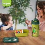 Baybee TiffinTote Lunch Box for School Kids with Spoon & Fork (1050ml LB with 500ml WB) BAYBEE