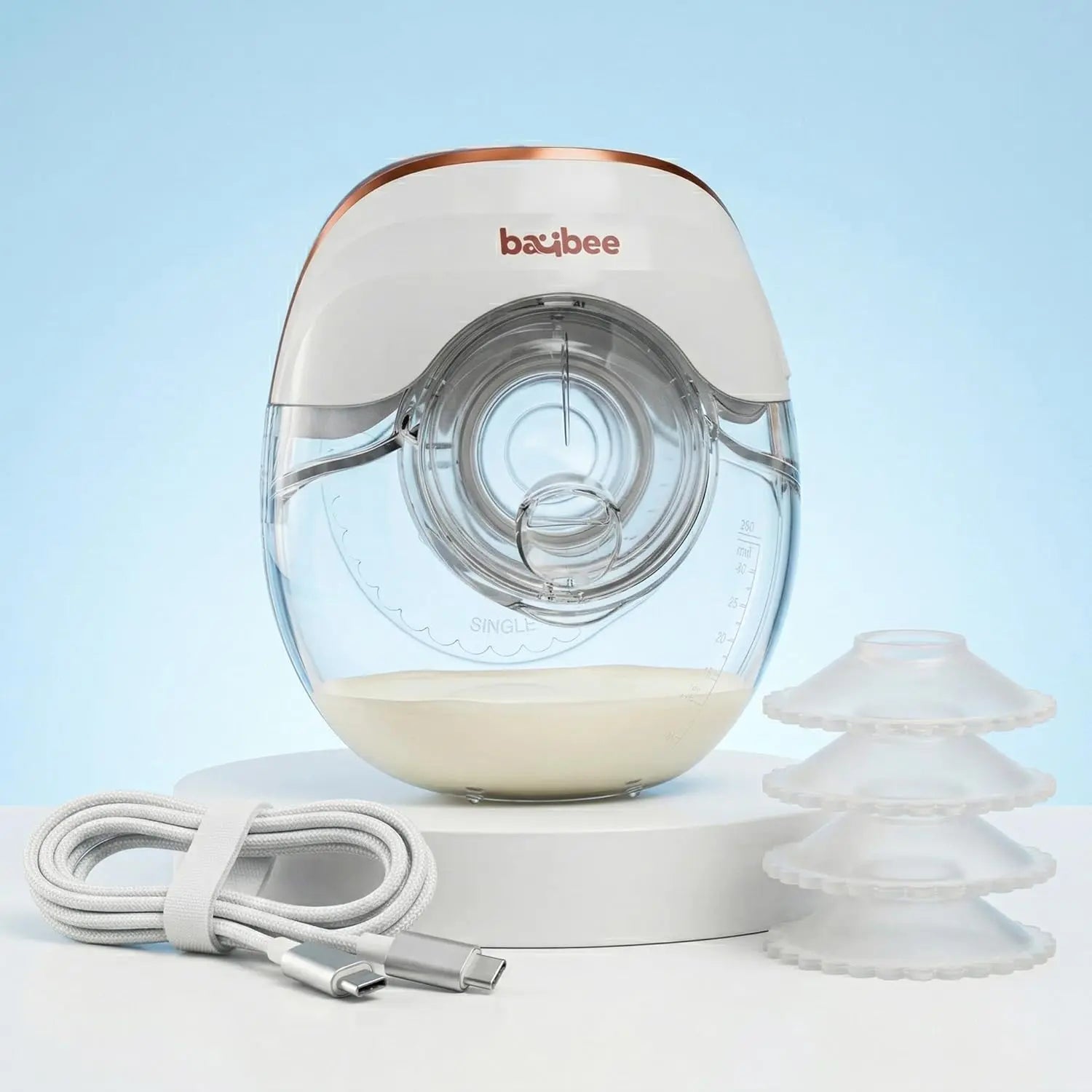 Baybee Ultimate Pro Wearable Breast Pump Electric Sizes (17 / 19 / 21 / 24 mm)