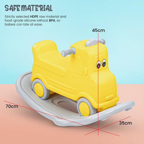 Baybee 2 in 1 Baby Horse Push Ride on Car with Rocker for Kids with Anti slip Handle (Pogo) BAYBEE