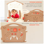 Baybee Kids Playards Playpen for Babies, Smart Portable Baby Activity with Safety Door Lock & Side Guard-  Upto 5 Years boys Girls (12 Panels) BAYBEE