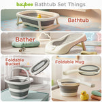 Baybee Aquabee Baby Bath Tub Set for Kids Portable Bathing Tub with Temperature Sensing - Baybee India