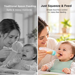 Baybee Silicone Food Squeeze Feeder Anti-Colic & BPA Free with Spoon for Infants Baybee India