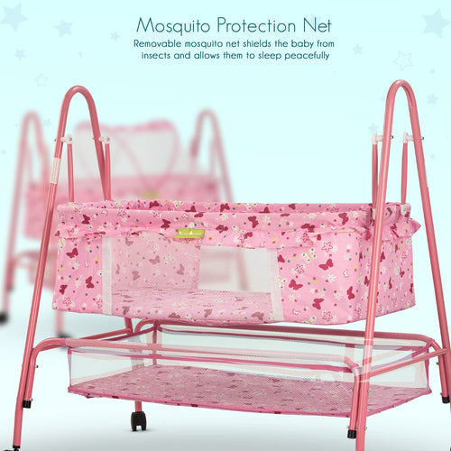 BAYBEE Arise Baby Swing Cradle for Baby with Mosquito Net, Palna Jhula for Baby BAYBEE