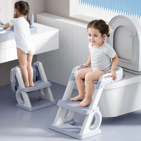 Baybee Western Toilet Potty Seat for Kids (2 IN 1 Ladder) BAYBEE