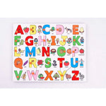 Baybee ABCD Wooden Alphabets Puzzle Games for Toys with Picture for Kids Learning BAYBEE