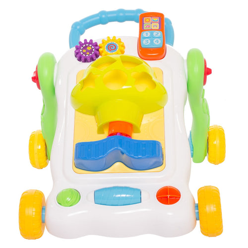 BAYBEE 2 in 1 Sit-to-Stand Learning Push and Pull Activity Walker for Baby, 1 Year BAYBEE