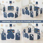 Baybee 2-in-1 Foldable Kids Playpen with Basketball Set & Sensory Toys Baby Play Yard with Safety Lock for 0-5 Years (16 Panel) Baybee India