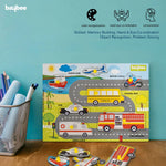 Baybee Transport Vehicle Wooden Puzzle Games for Kids with Easy Pulling Knob 7 Pcs BAYBEE