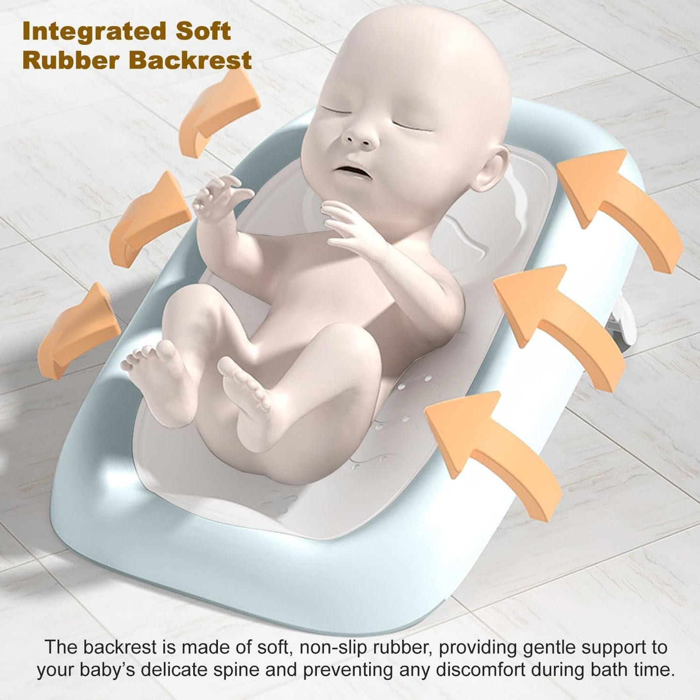 Baybee Frozy Baby Bath tub Seat for Babies | Portable Baby Bather with Anti Non Slip Edges & Suction Cup | Hanging Baby Shower Bath Seat | New Born Baby Bathtub for 0 to 12 Months