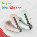 Baybee Baby Nail Clipper with Skin Guard, Safety Nails Cutter (Pack of 2) BAYBEE