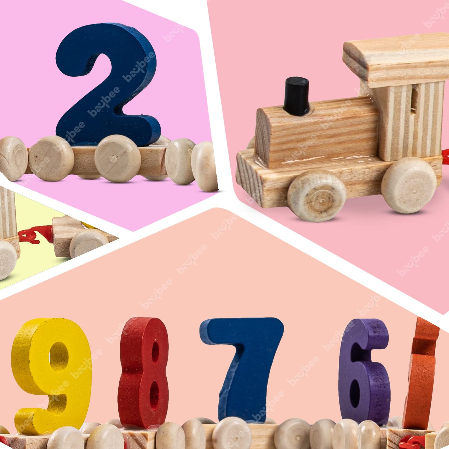 Baybee Push & Pull Digital Small Train Set Kids Toys