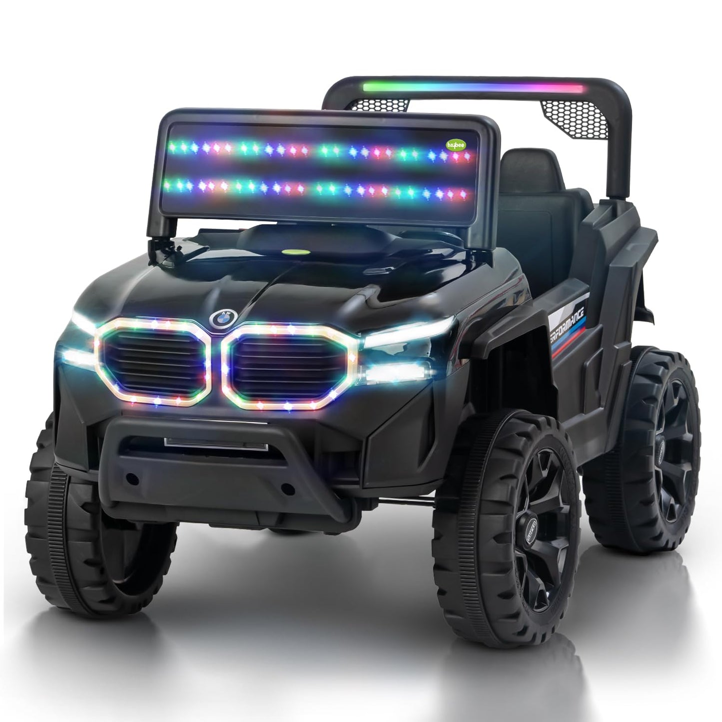 Baybee Alfton Pro Battery Operated Jeep for Kids, Ride on Toy Kids Car with RGB Lights &amp; Music,Rechargeable Electric Jeep Car for Kids to Drive 2 to 6 Years