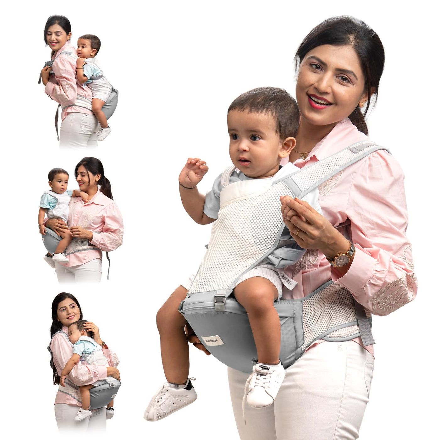 Baybee Flownest Baby Carrier for New Born in Hip Seat Front and Back Carry