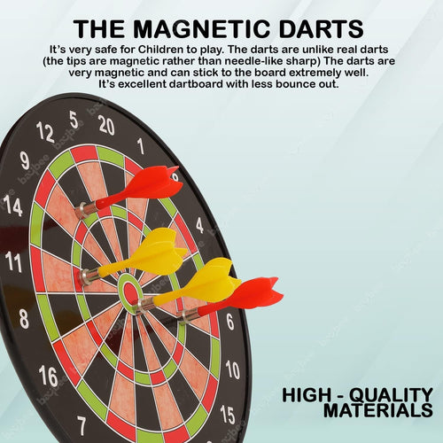 BAYBEE Magnetic Dartboard for Kids & Adults with 4 Non Pointed Darts, Indoor Outdoor Magnetic Score Dart Board Games for Kids BAYBEE