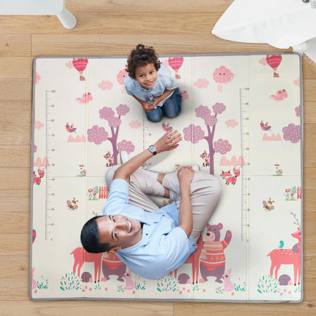 Baybee Sea Theme Baby Double Sided Play Mat Foldable Crawling Mat Size W-180cm X H-200 cm - Assorted Themes BAYBEE